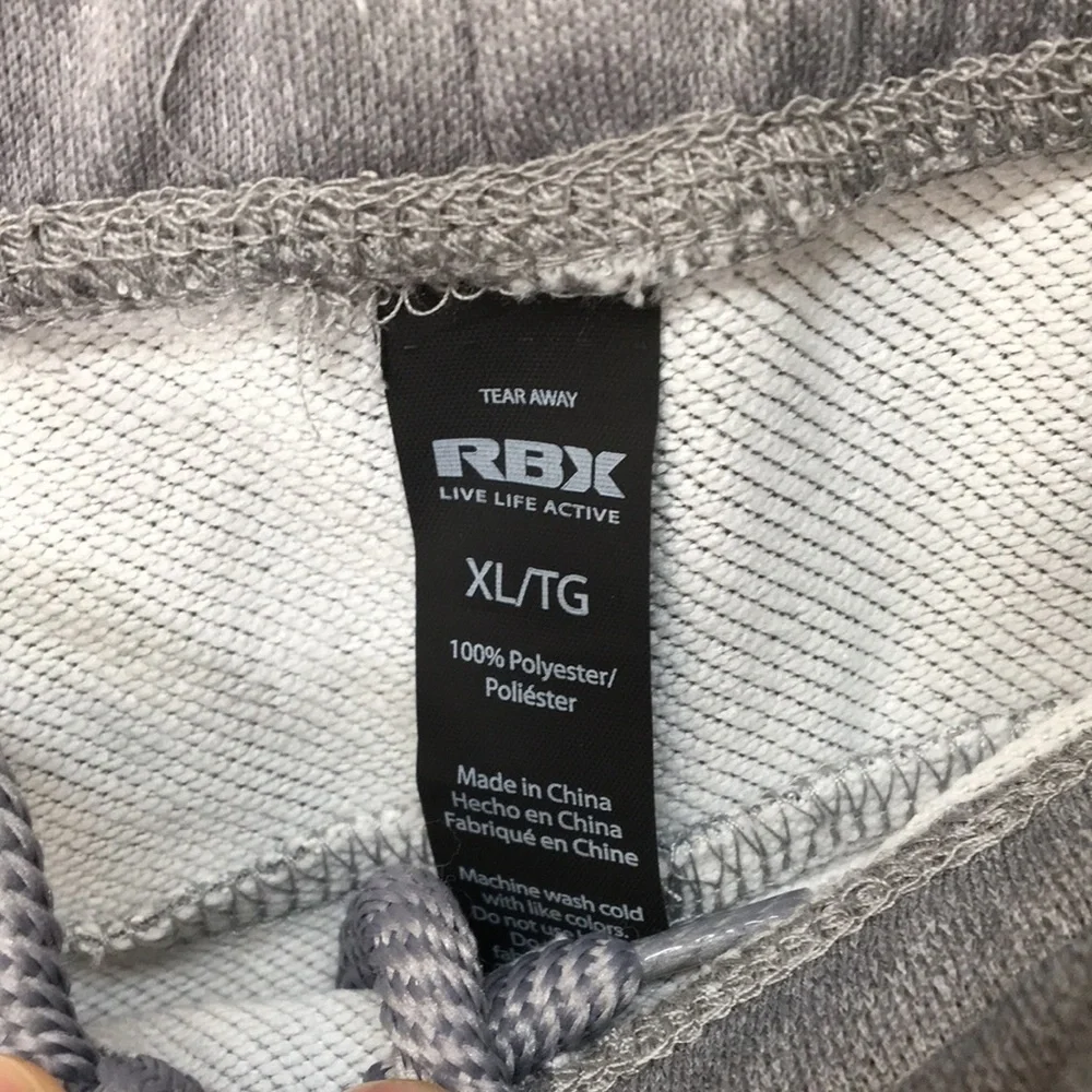 RBX Men’s Gray Poly French Terry Jogger Size XL NEW with Tags